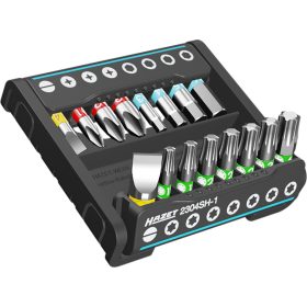   SmartHolder mit 16 Bits ∙ kurz ∙ SW 0.5 x 4 ∙ 1.2 x 6.5 mm ∙ PH1 – PH3 ∙ 3 – 6 mm ∙ T10 – T40 ∙ 16 teilig