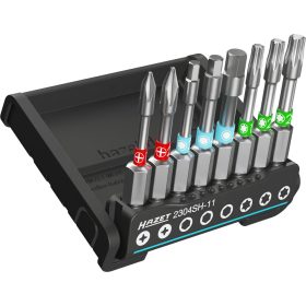   SmartHolder mit 8 Bits ∙ lang ∙ SW PH1 ∙ PH 2 ∙ 3 – 5 mm ∙ T15 ∙ T20 ∙ T25 ∙ 8 teilig
