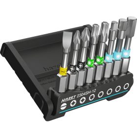  SmartHolder mit 8 Bits ∙ lang ∙ SW 0.8 x 5.5 mm ∙ PZ1 ∙ PZ2 ∙ 4 ∙ 5 ∙ 6 mm ∙ T20 ∙ T25 ∙ ∙ 8 teilig